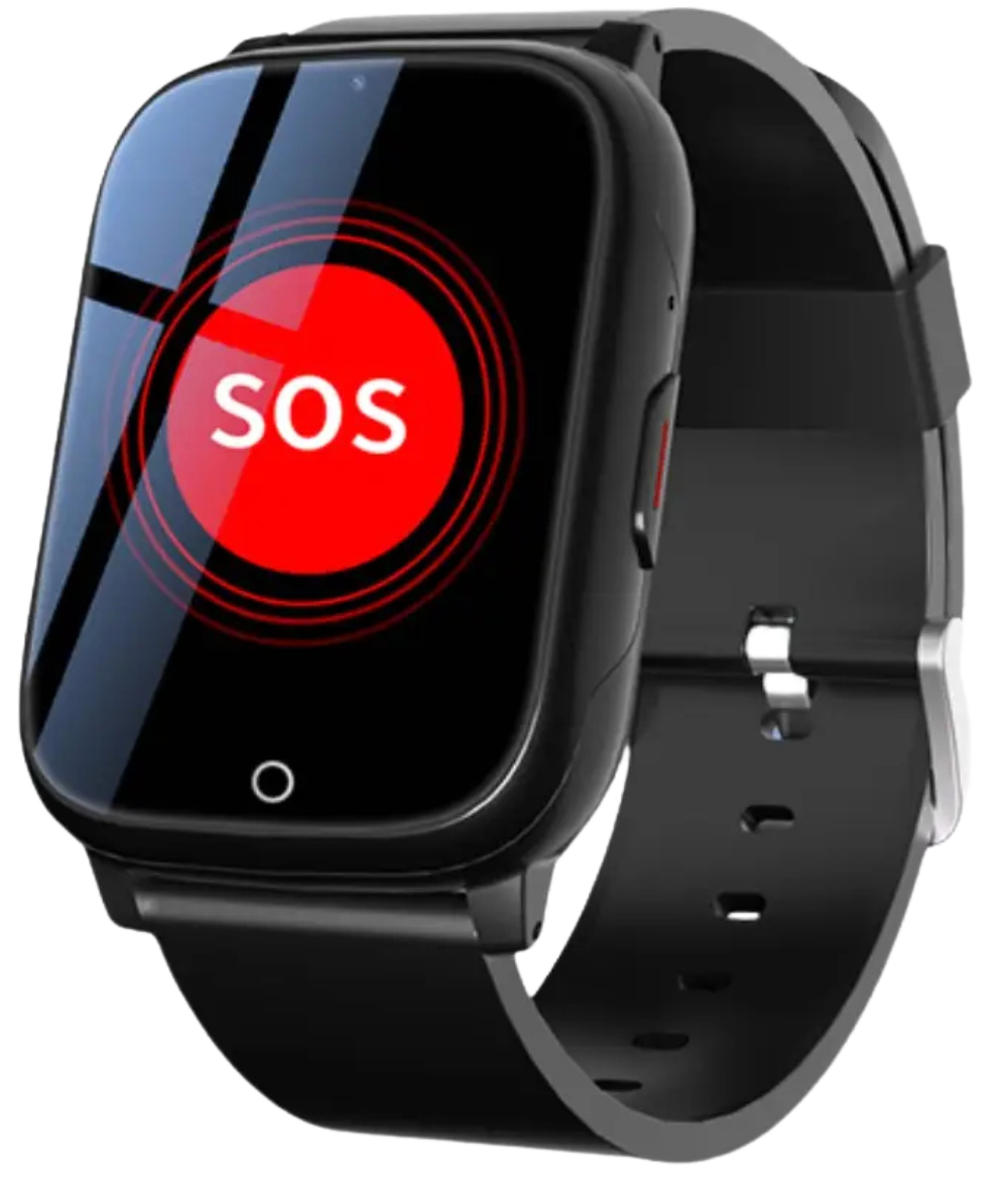 Senioren smartwatch met SOS knop en valdetectie 4 dagen batterijduur