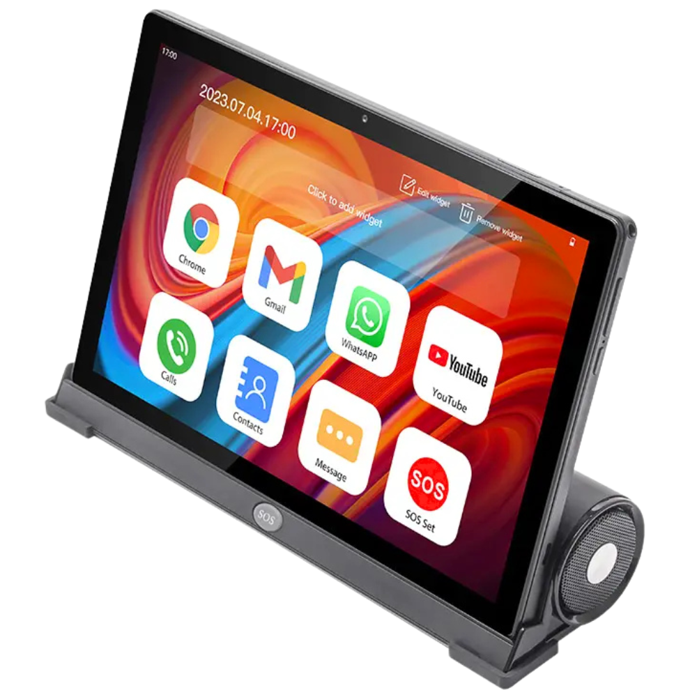 Vospo senioren tablet met SOS knop - grote knoppen en grote letters