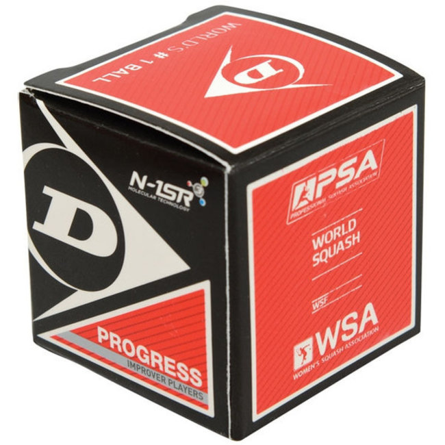 Dunlop Progress Squashbal Rood