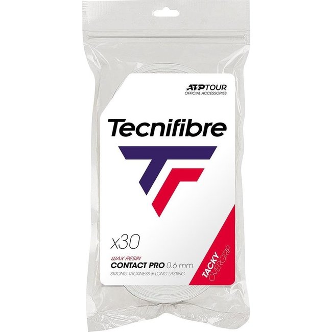 Tecnifibre Contact Pro Overgrip 30 stuks Wit