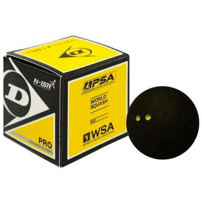 Dunlop Pro Squashbal 2 Gele Stippen x3