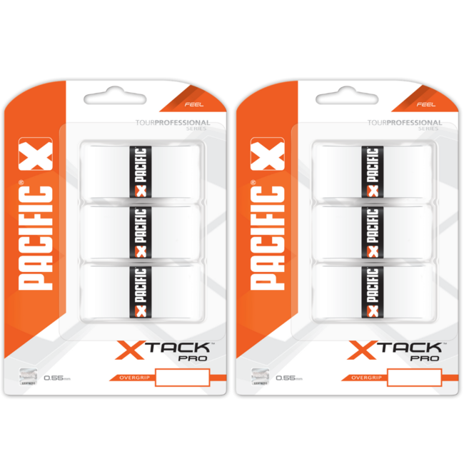 Pacific X Tack Pro Overgrip Duo Pack Wit