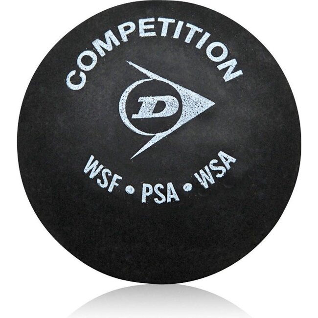 Dunlop Competition Squashbal 1 Gele Stip 3 Bal Blister