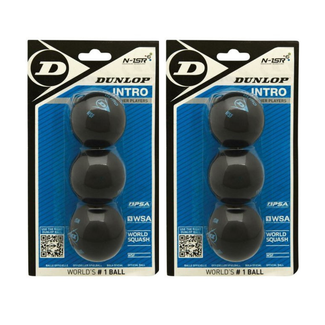 Dunlop Dunlop Intro Squashbal 2x3 Bal Blister