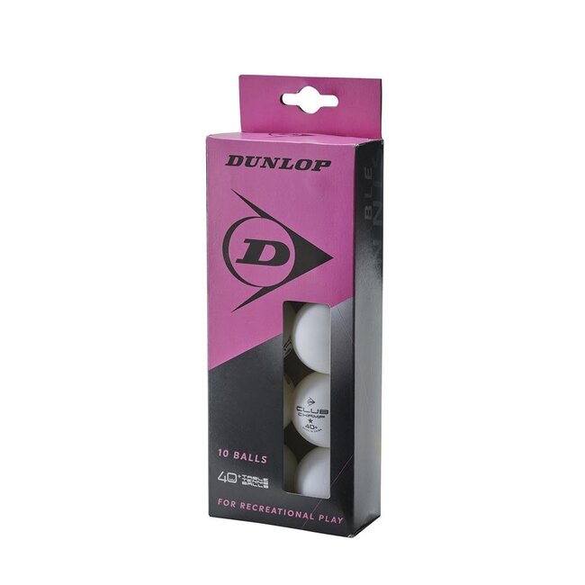 Dunlop 40+ Tafeltennisbal 10 Ballen