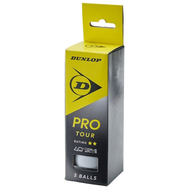 Dunlop 40+ Pro Tour Tafeltennisbal 3 Ballen