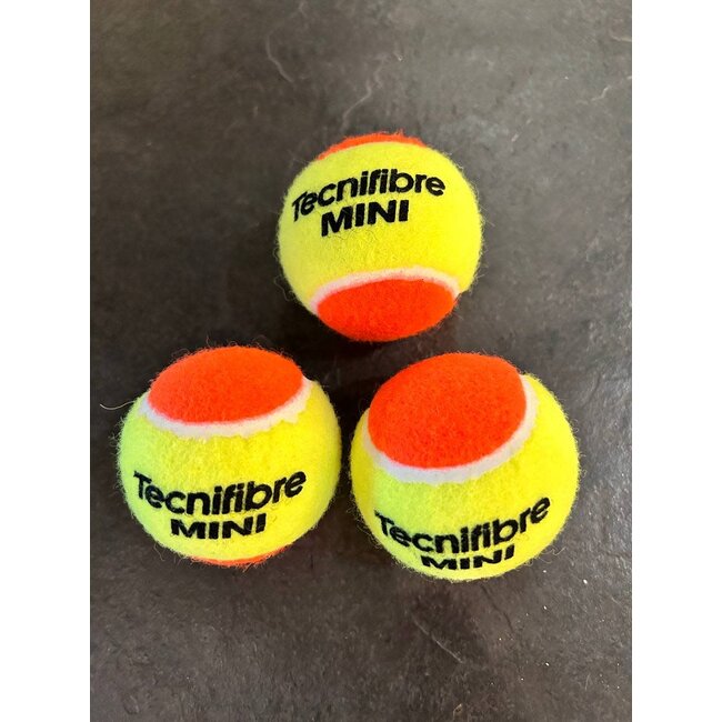 Tecnifibre Mini Stage 2 Oranje Tennisbal 3 stuks
