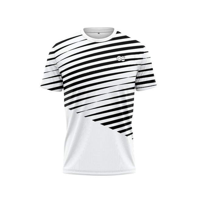 Oncourt Performance AOP T-shirt Wit/Zwart Heren