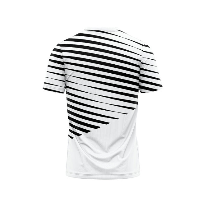 Oncourt Performance AOP T-shirt Wit/Zwart Heren