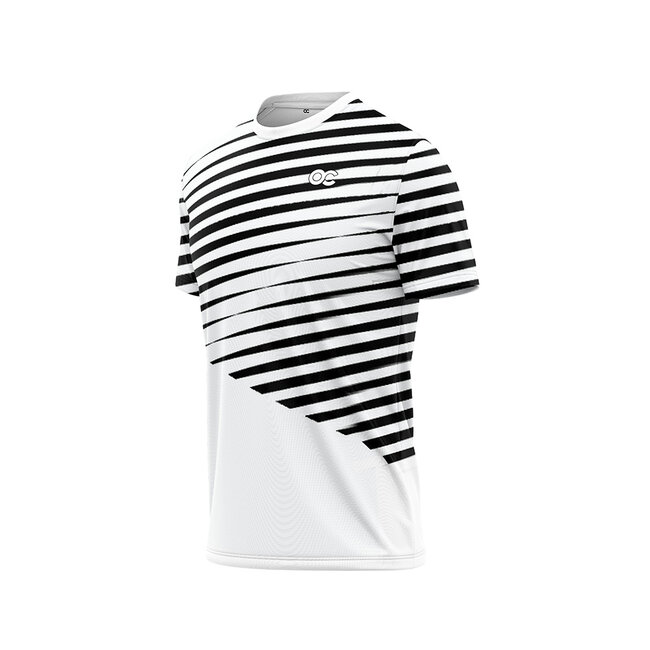 Oncourt Performance AOP T-shirt Wit/Zwart Heren