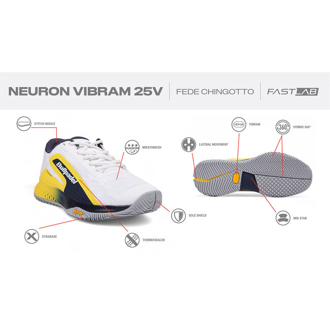 Bullpadel Neuron Vibram 25V Heren Padelschoen
