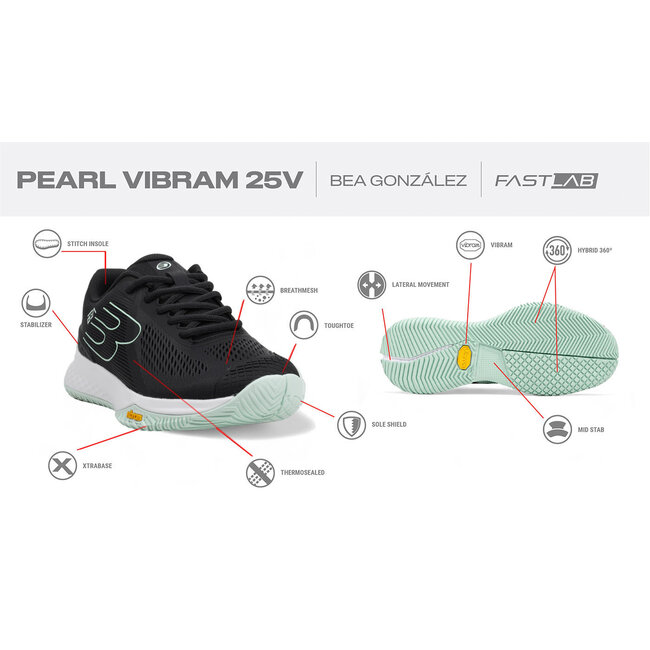 Bullpadel Pearl Vibram 25V Dames Padelschoen