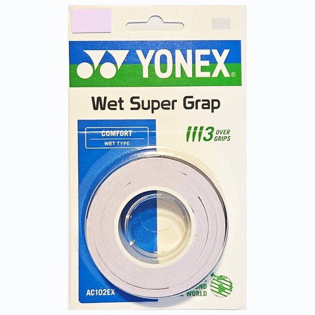 Yonex Wet Super Grap 3 Pack Overgrip AC102EX