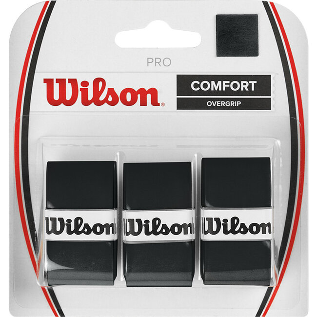 Wilson Pro Overgrip Zwart 3 stuks