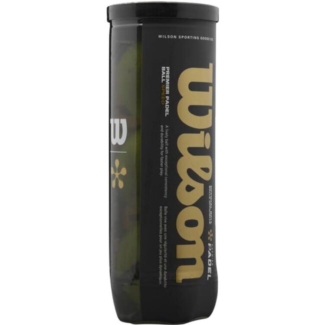 Wilson Premier Padel Speed Padelballen 3 stuks