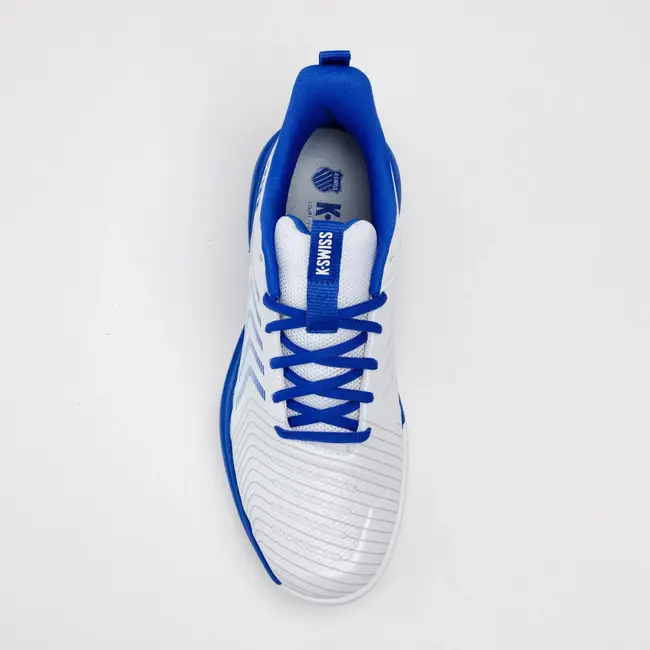 K-Swiss Ultrashot Light Clay Heren Tennisschoen Wit/Blauw