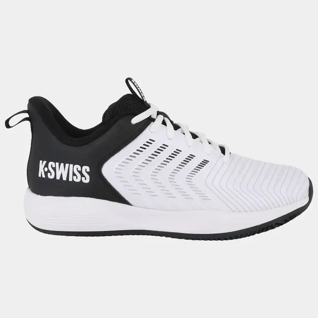 K-Swiss Ultrashot Light Clay Heren Tennisschoen Wit/Zwart
