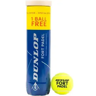 Dunlop Dunlop Fort Padel 3+1 Padelballen