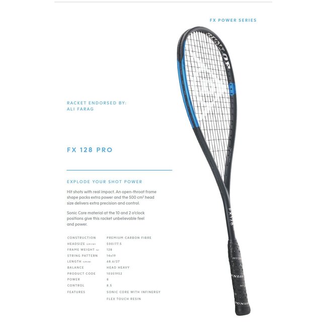 Dunlop FX 128 Pro Bumper Set (Squashracket)
