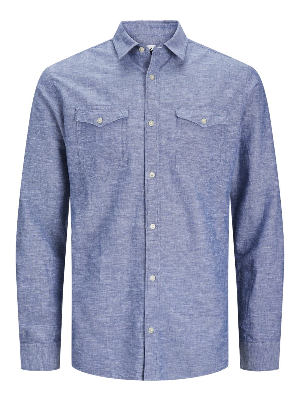 JACK&JONES PLUS JCOSHERIDAN LINEN BLEND SHIRT LS PLS