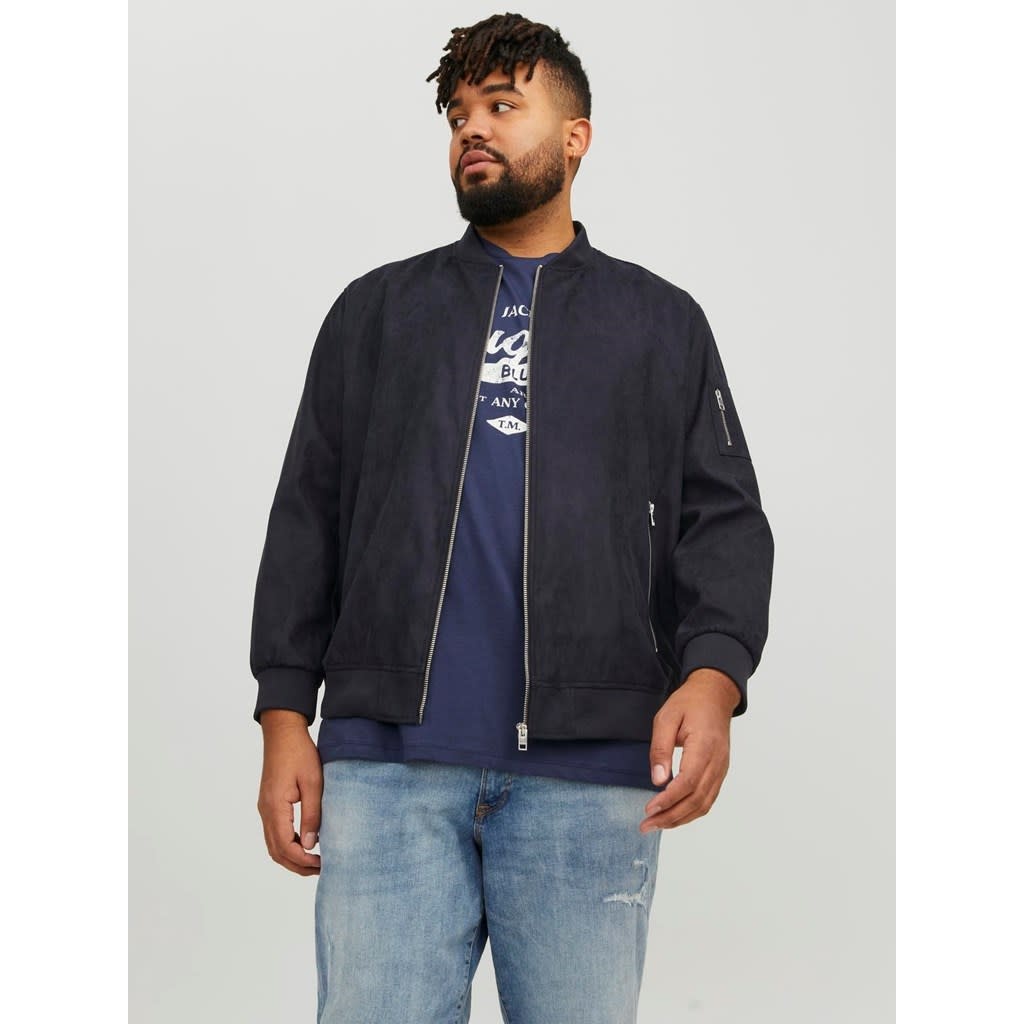 JACK&JONES PLUS JJEROCKY FAUX SUEDE BOMBER NOOS PLS