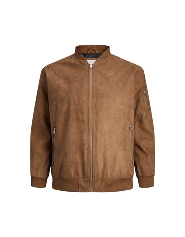 JACK&JONES PLUS JJEROCKY FAUX SUEDE BOMBER NOOS PLS (2 kleuren)