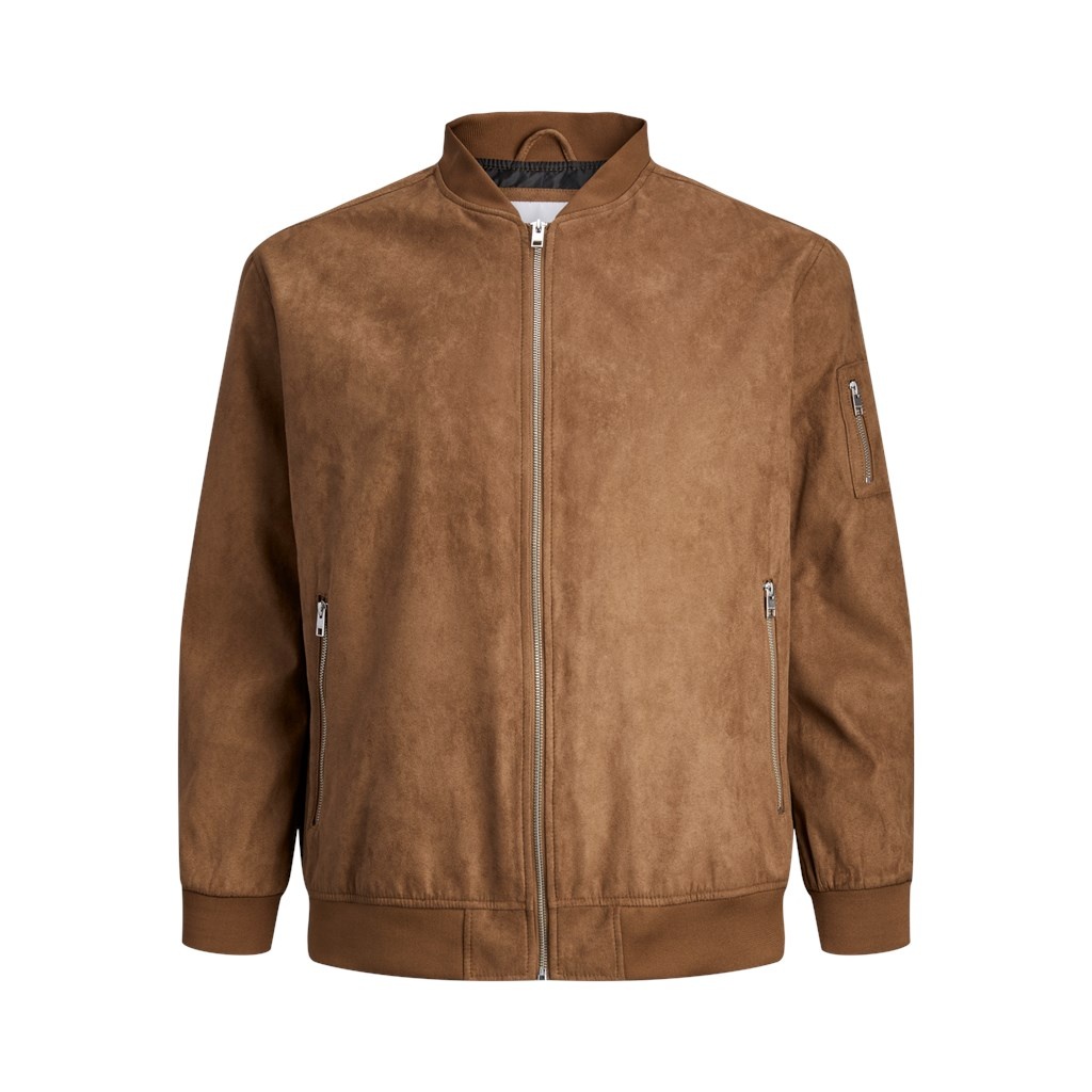 JACK&JONES PLUS JJEROCKY FAUX SUEDE BOMBER NOOS PLS
