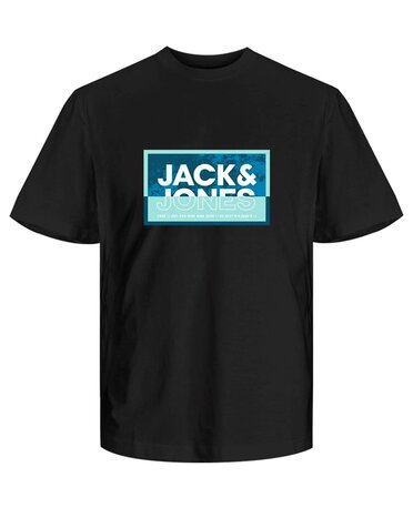 JACK&JONES PLUS JCOLOGAN SUMMER PRINT TEE CREW NECK PLS in 3 kleuren