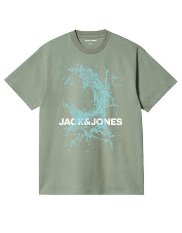 JACK&JONES PLUS JCOOCEAN SPLASH TEE SS CREW NECK FST PLS in 3 kleuren
