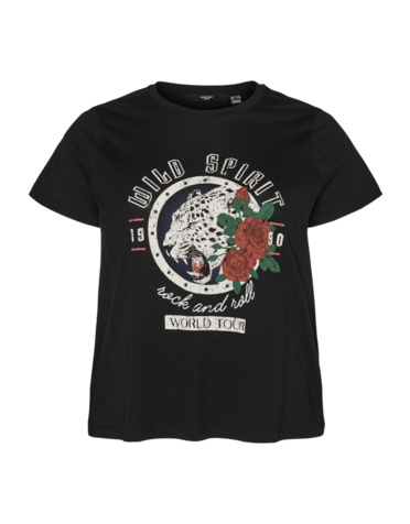 Vero Moda Curve VMMILLA FRANCIS SS TOP JRS CURVE