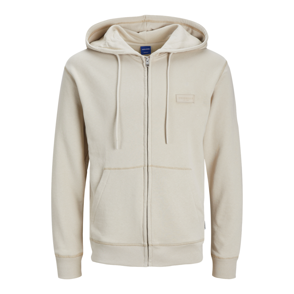 JACK&JONES PLUS JORFADED SWEAT ZIP HOOD PLS
