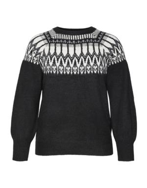 Vero Moda Curve VMCSIMONE LS NORDIC PULLOVER GA BOO CUR