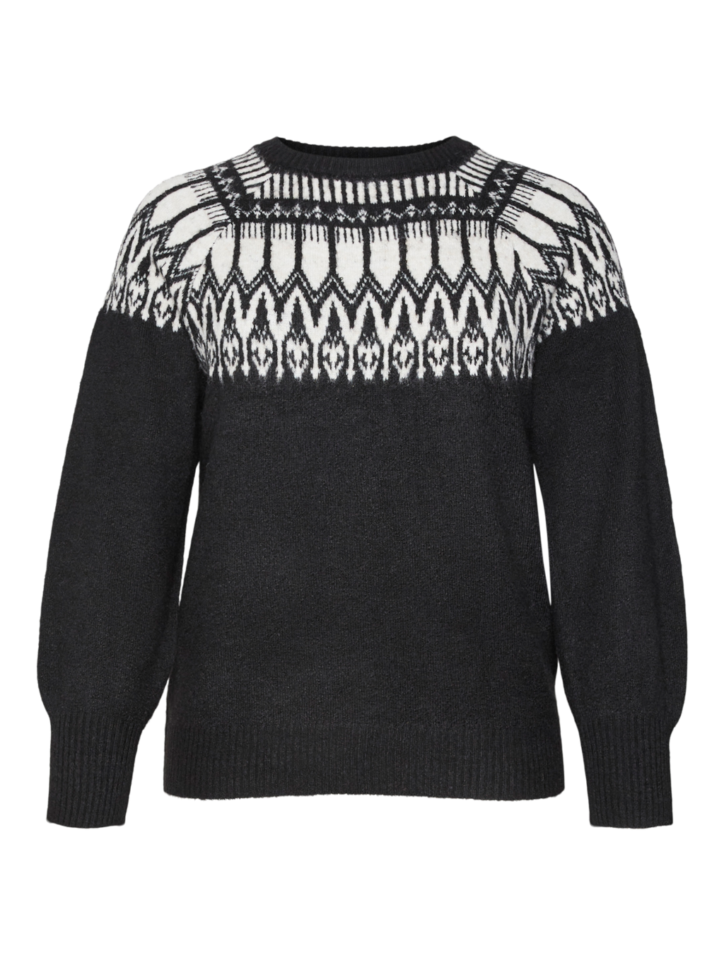 Vero Moda Curve VMCSIMONE LS NORDIC PULLOVER GA BOO CUR