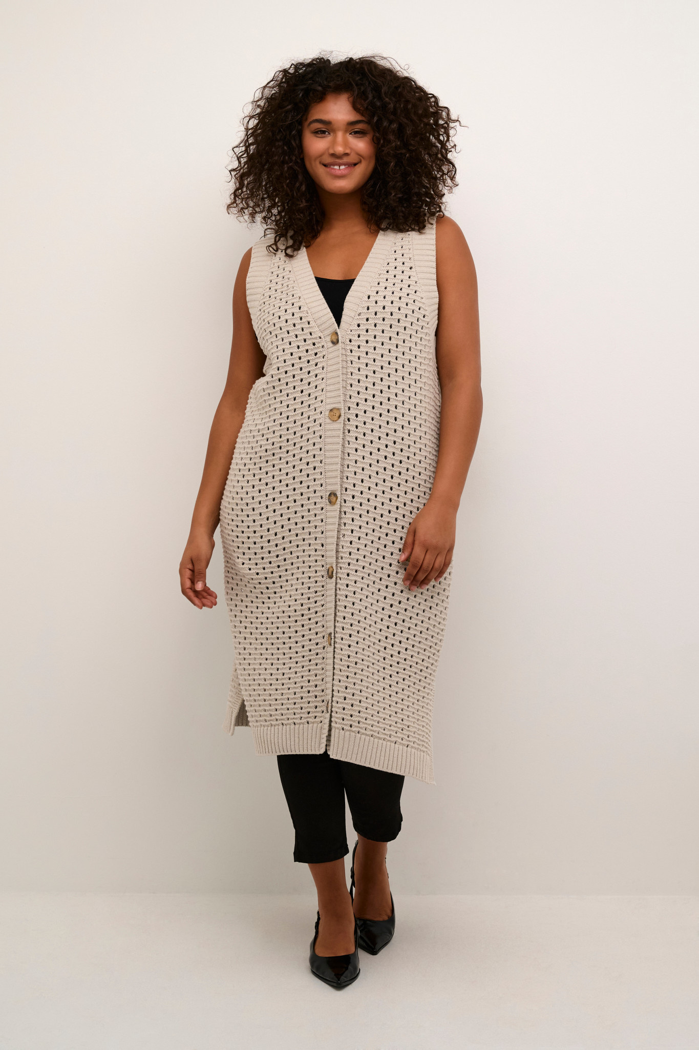Kaffe Curve KCelis Knit Waistcoat