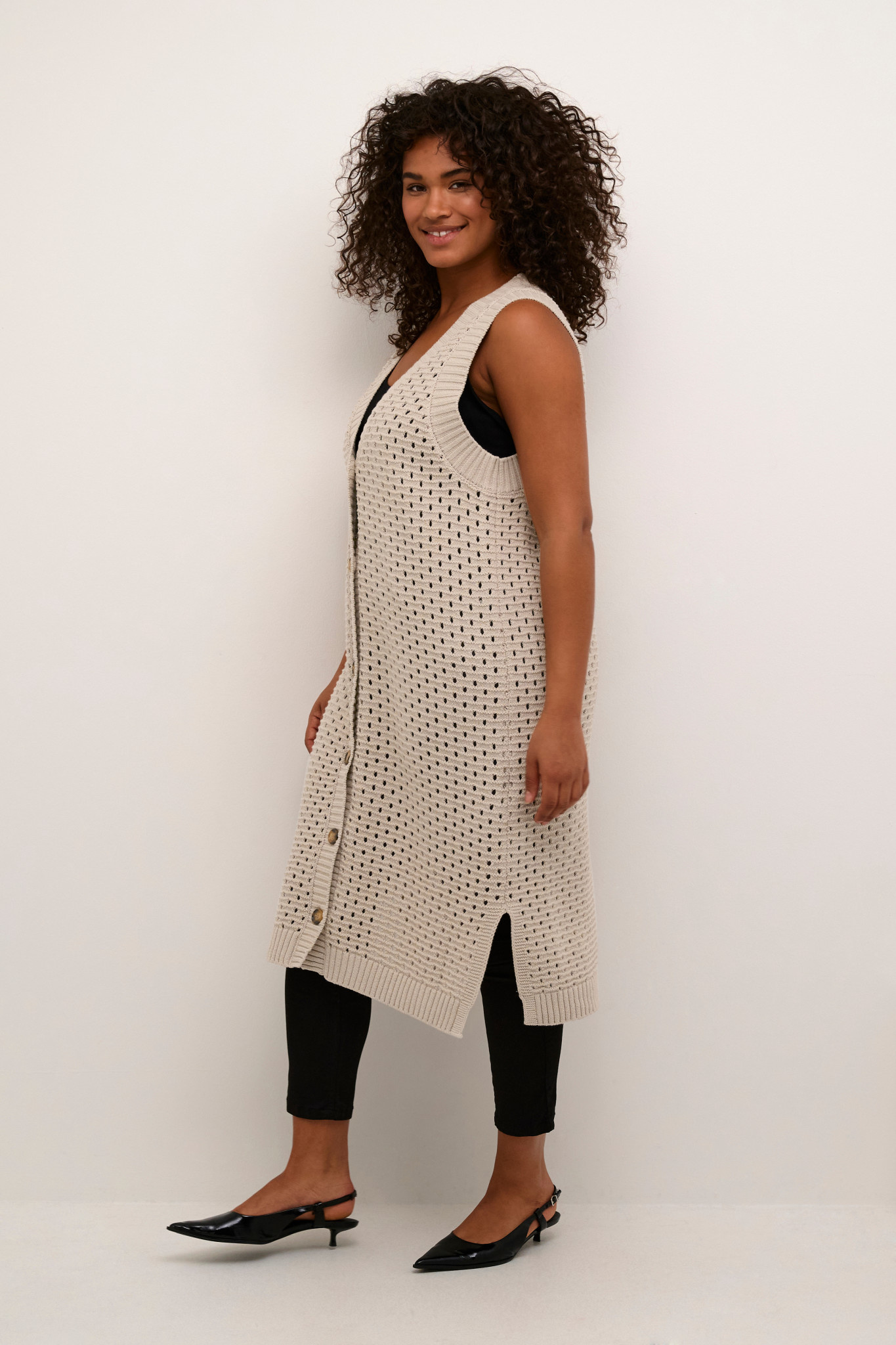 Kaffe Curve KCelis Knit Waistcoat