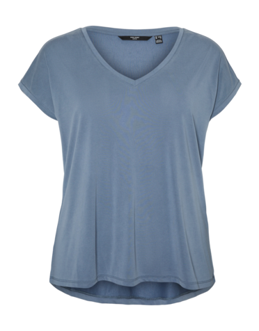Vero Moda Curve VMFILLI SS V-NECK TEE GA NOOS CURVE