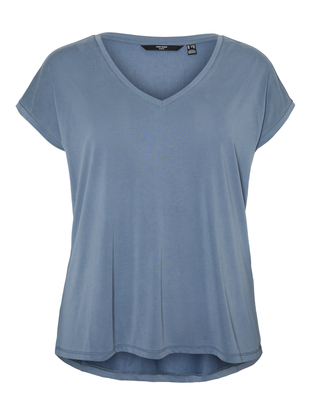 Vero Moda Curve VMFILLI SS V-NECK TEE GA NOOS CURVE