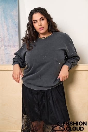 ONLY CARMAKOMA CAREMBER L/S O-NECK SWT JRS