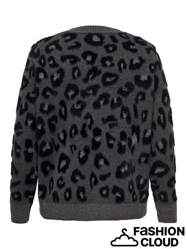 ONLY CARMAKOMA CARSARA LS JQ GLITTER O-NECK KNT