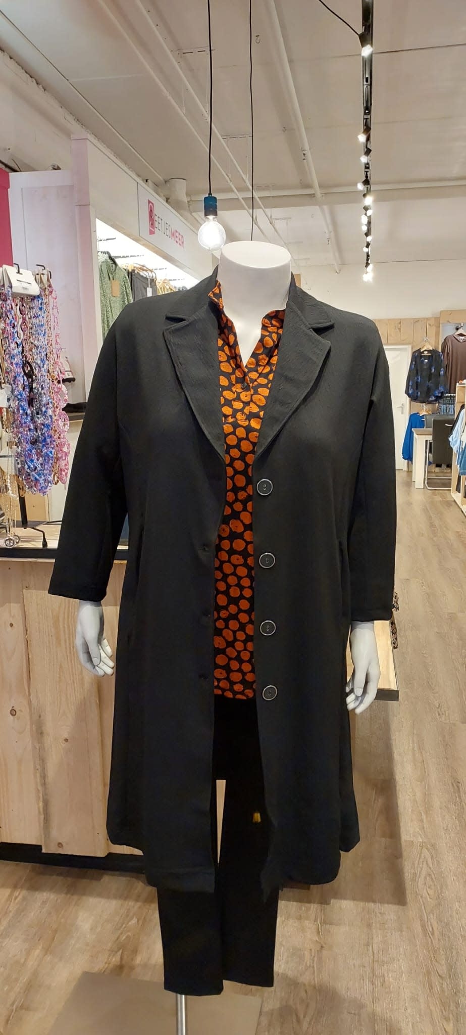 Magna Magna N-2101 Blazer extra lang met zakken