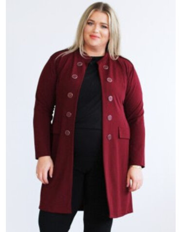 Magna Magna N-8005 Blazer met knoop bordeaux