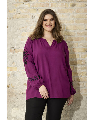 Zhenzi Bena 484-Blouse L/S (2 kleuren)
