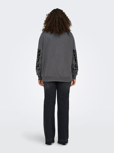 ONLY CARMAKOMA CARHELLANI L/S SWEAT JRS