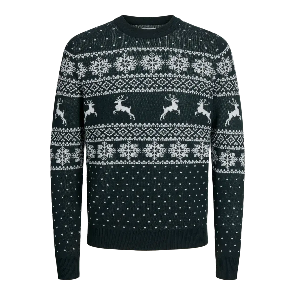 JACK&JONES PLUS JJXMAS GABRIEL KNIT CREW NECK PLS
