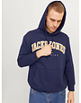 JACK&JONES PLUS JJECALEB VARSITY SWEAT HOOD NOOS PLS