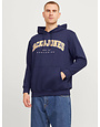 JACK&JONES PLUS JJECALEB VARSITY SWEAT HOOD NOOS PLS
