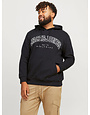 JACK&JONES PLUS JJECALEB VARSITY SWEAT HOOD NOOS PLS
