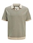 JACK&JONES PLUS JPRCCEASTON KNIT SPLIT NECK SS PLS