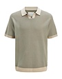 JACK&JONES PLUS JPRCCEASTON KNIT SPLIT NECK SS PLS