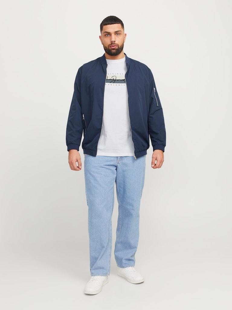 JACK&JONES PLUS JORFREDERIKSBERG BOX TEE SS C.N PLS (4 kleuren)